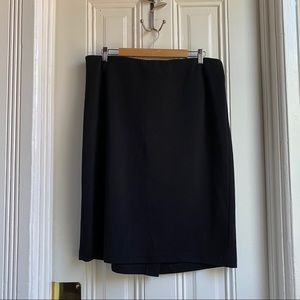 Philosophy Black Ponte Knit Pencil Skirt